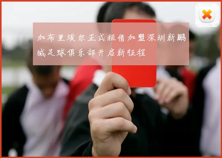 加布里埃尔正式租借加盟深圳新鹏城足球俱乐部开启新征程